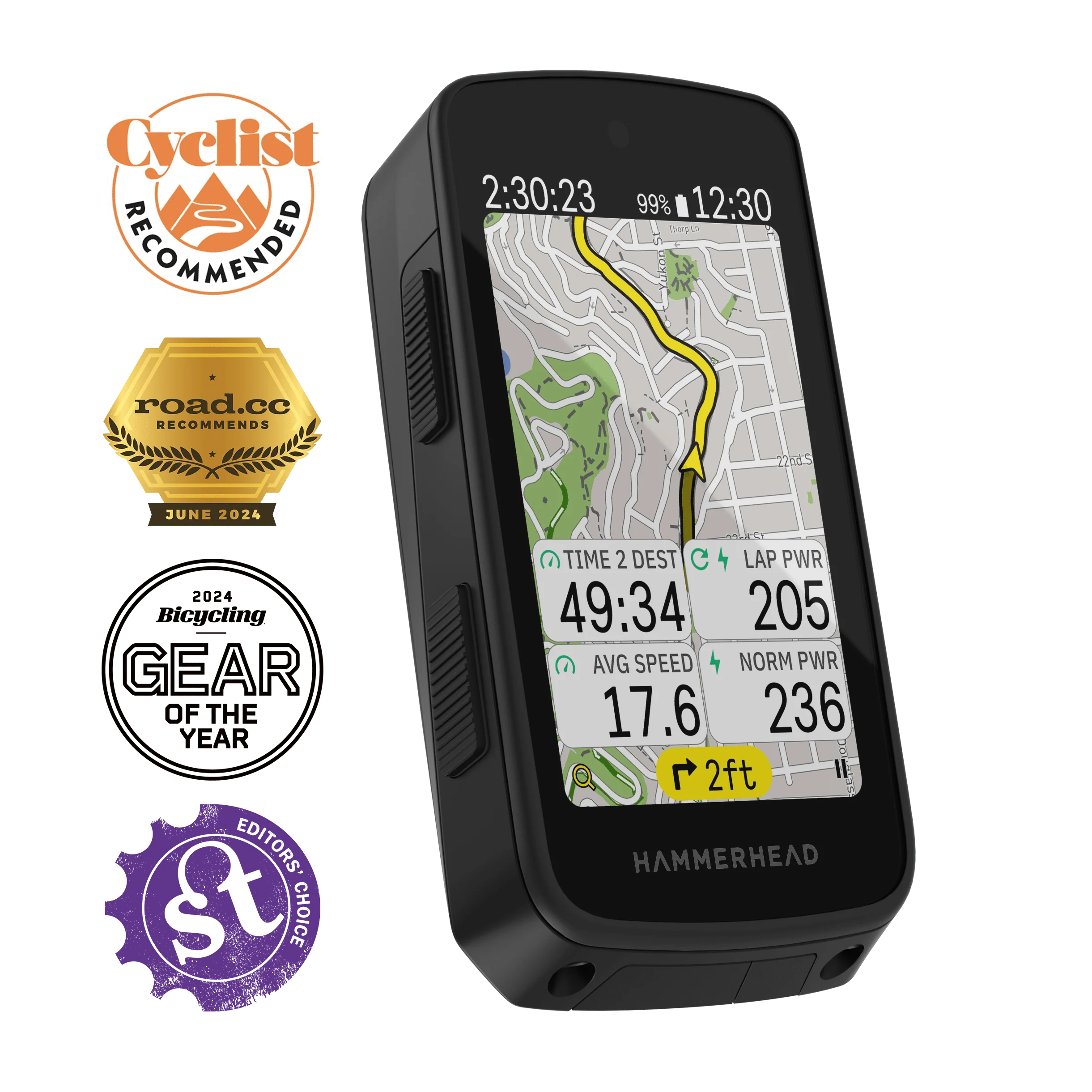 Karoo 3 cycling computer—3.2 inch touchscreen map screen